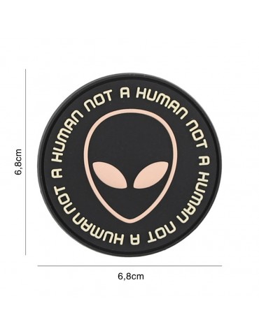 Patch - Not Human - Black & Pink